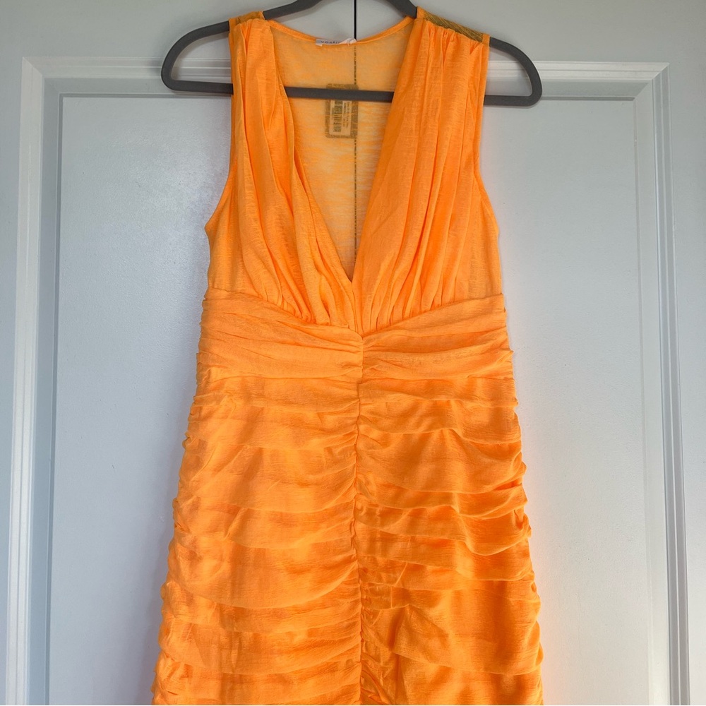 Orange mini dress